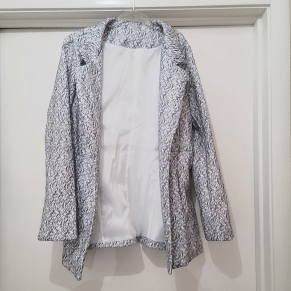 Jackets & Blazers - Blue and White Lined Coat